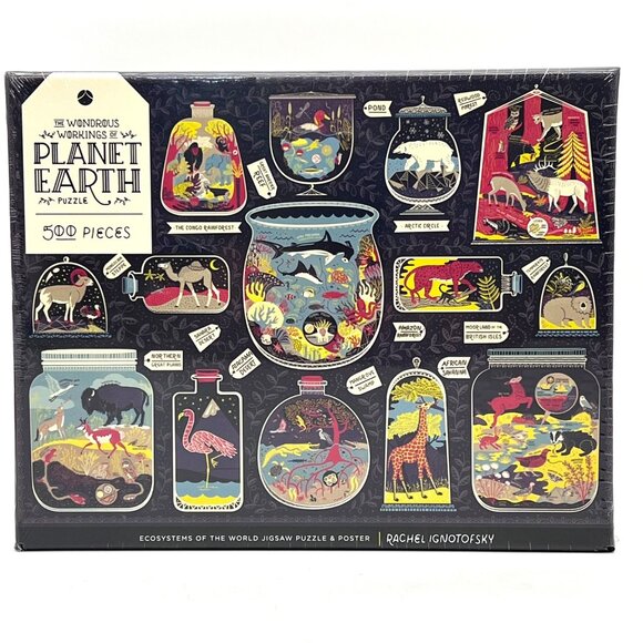 The Wondrous Workings Of Planet Earth 500-Piece Jigsaw Puzzle & Poster Ecosystem - Picture 1 of 12